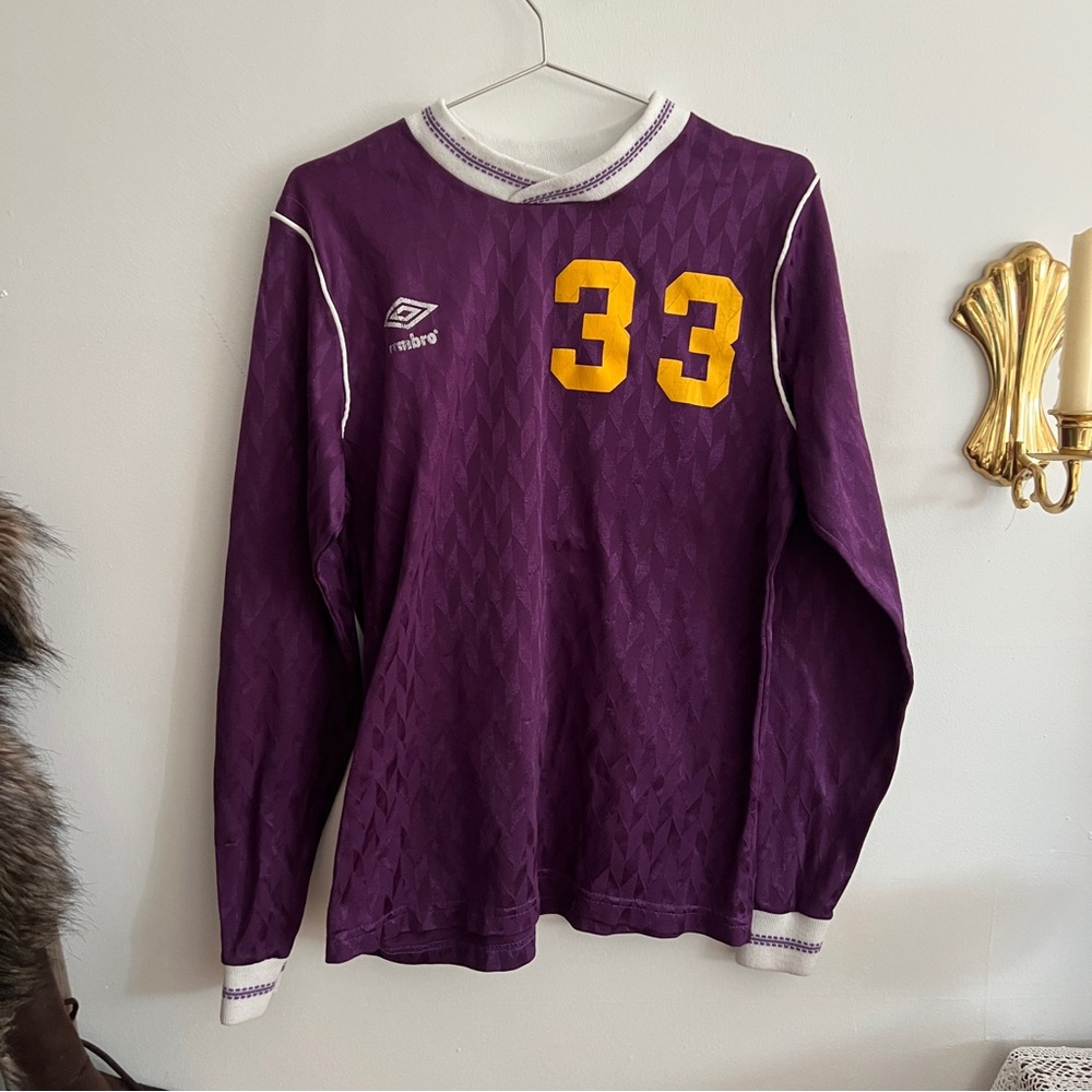 Vintage Umbro Long Sleeve Soccer Jersey